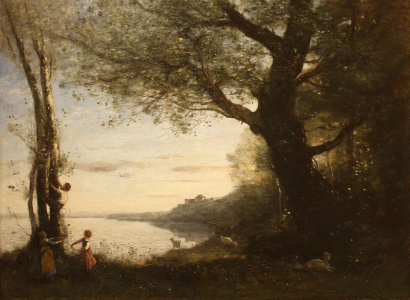 Jean-Baptiste-Camille Corot The Little Bird Nesters oil painting picture